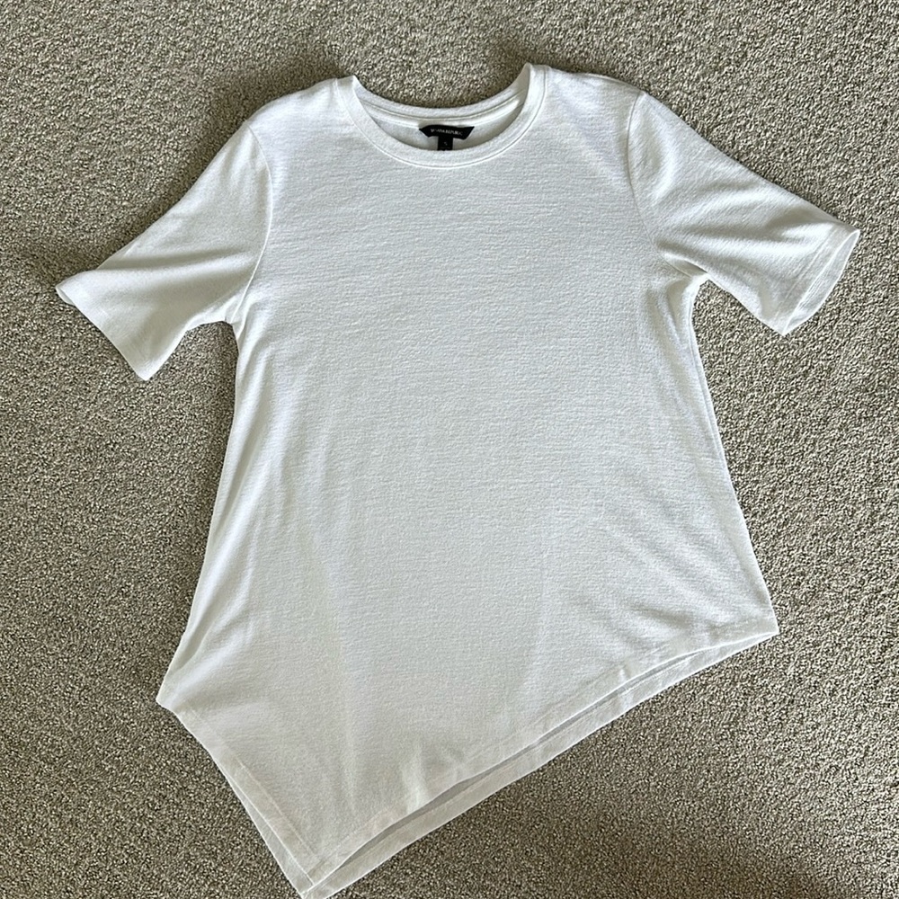 Banana Republic angled hem top